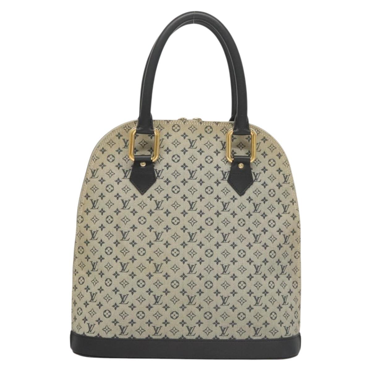 Louis Vuitton Alma Mini Black Canvas Handbag (Pre-Owned)
