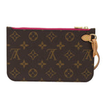 Louis Vuitton Pochette Neverfull Brown Canvas Clutch Bag (Pre-Owned)