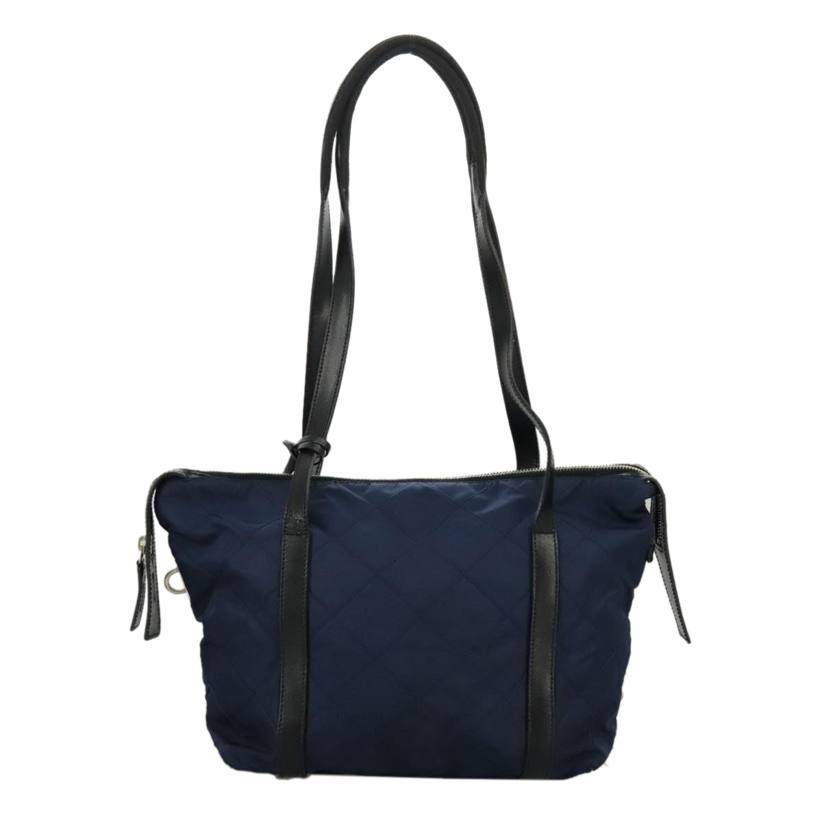 Prada Navy Synthetic Shoulder Bag (Pre-Owned)