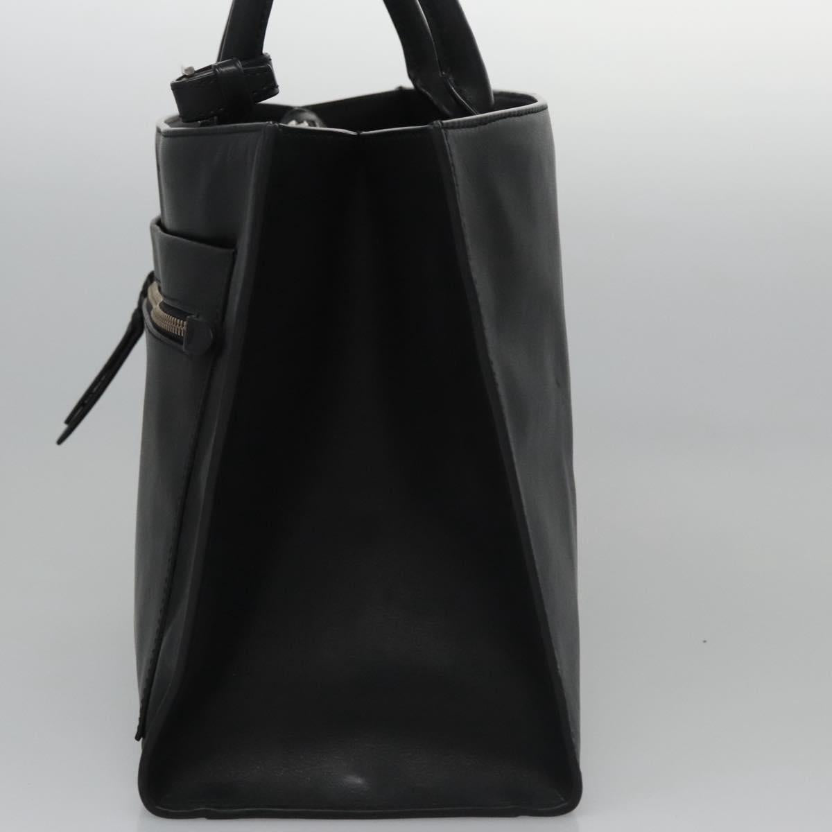 Ralph Lauren Polo Black Leather Tote Bag (Pre-Owned)
