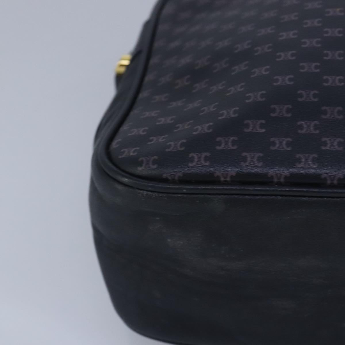 Céline Macadam Navy Canvas Shoulder Bag (Pre-Owned)