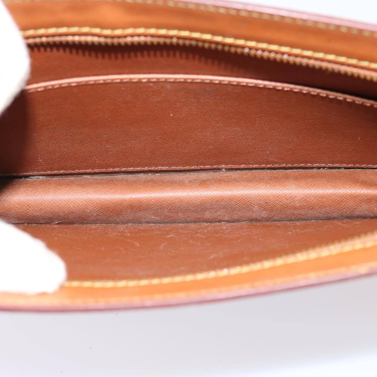 Louis Vuitton Pochette Homme Brown Leather Clutch Bag (Pre-Owned)