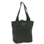 Prada Khaki Synthetic Tote Bag (Pre-Owned)