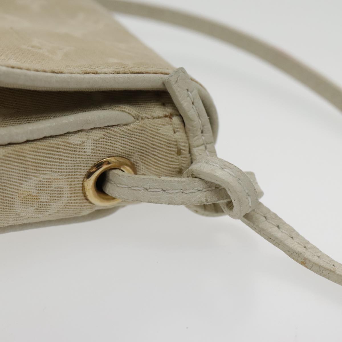Louis Vuitton Mini Lin Beige Canvas Shoulder Bag (Pre-Owned)