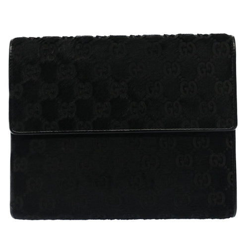 Gucci Demi Lune Black Canvas Wallet  (Pre-Owned)
