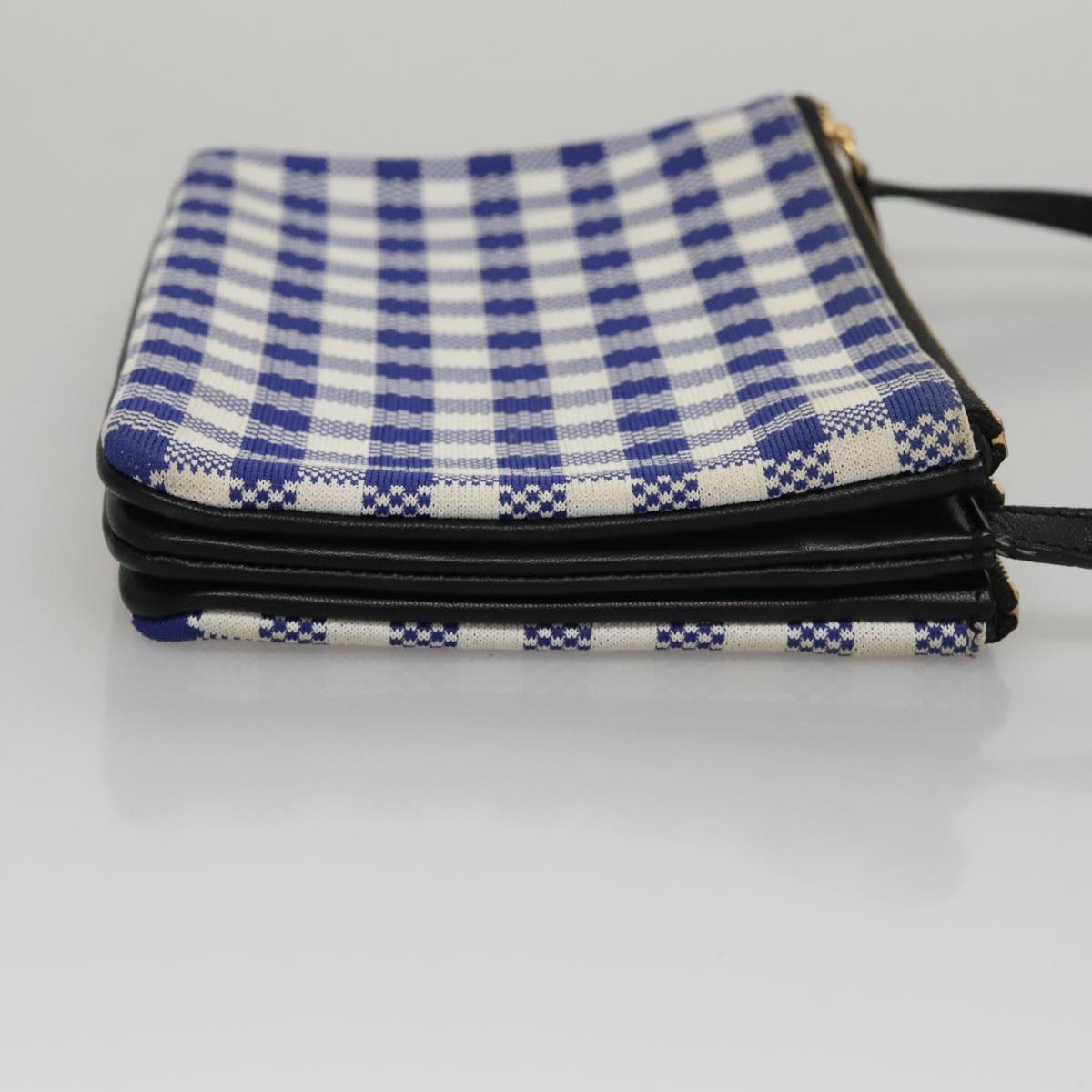 Céline Trio Blue Canvas Shoulder Bag (Pre-Owned)