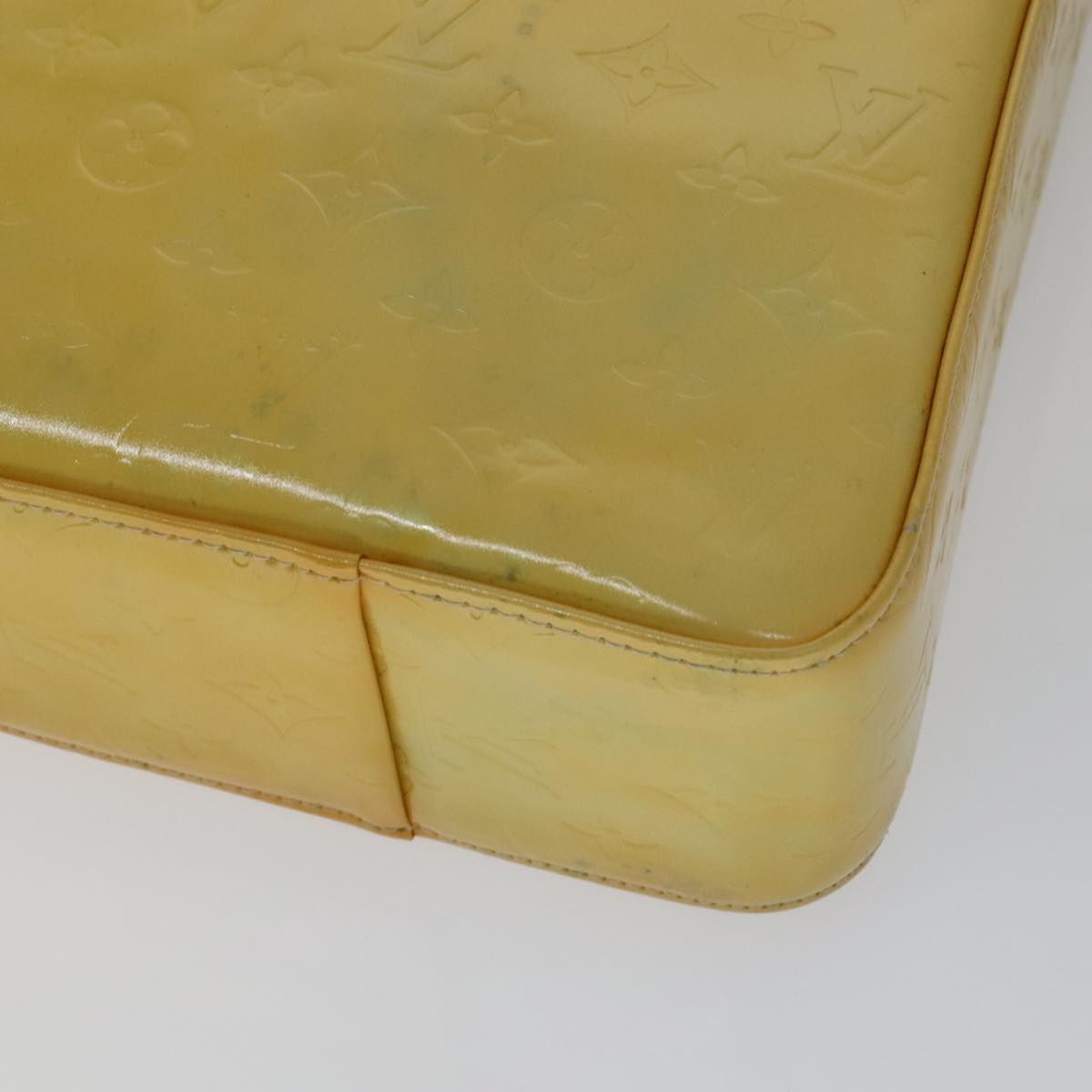 Louis Vuitton Columbus Yellow Patent Leather Tote Bag (Pre-Owned)