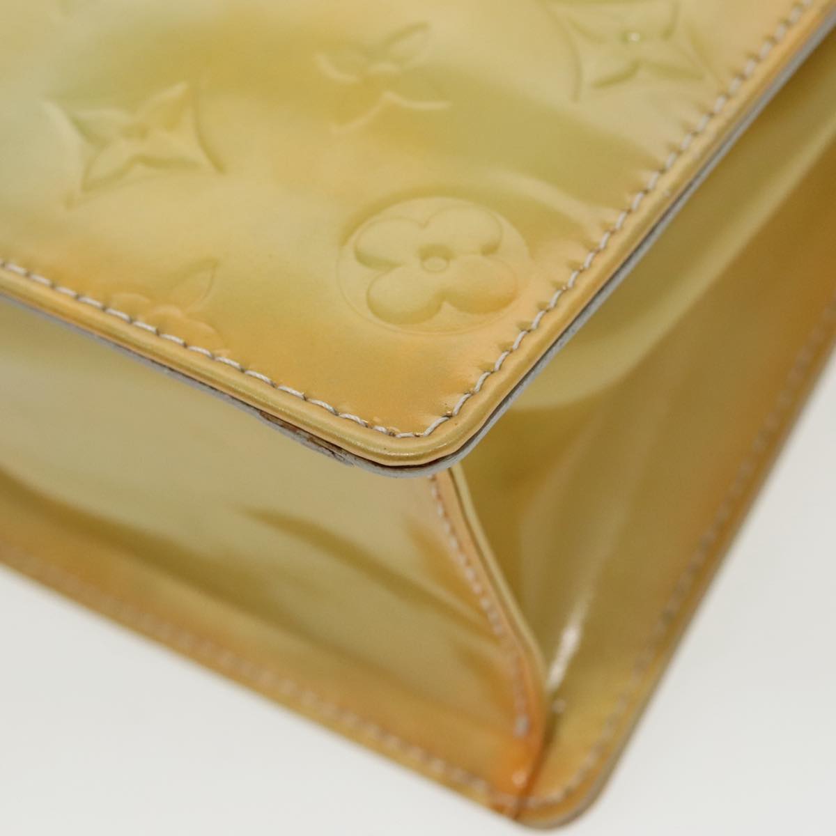 Louis Vuitton Spring Street Yellow Patent Leather Handbag (Pre-Owned)