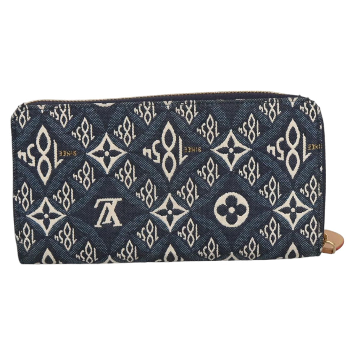 Louis Vuitton Portefeuille Zippy Blue Canvas Wallet  (Pre-Owned)