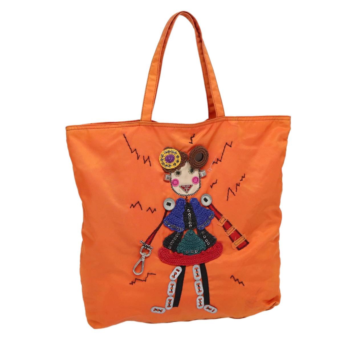 Prada Tessuto Pink Synthetic Tote Bag (Pre-Owned)