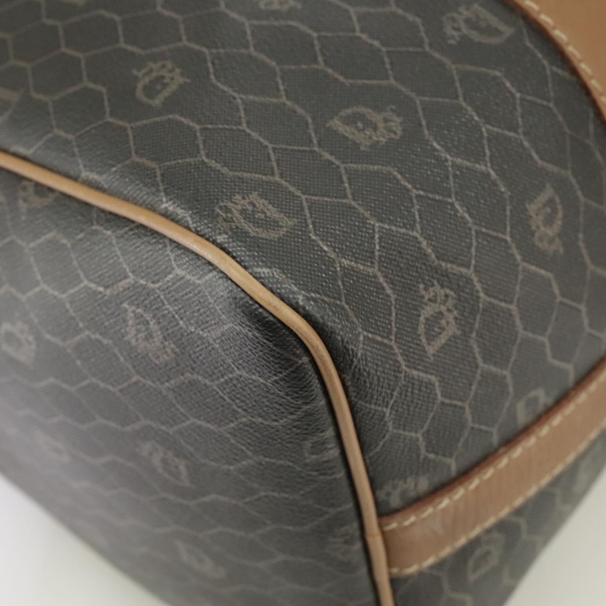 Dior Honeycomb Black Canvas Travel Bag (Pre-Owned)