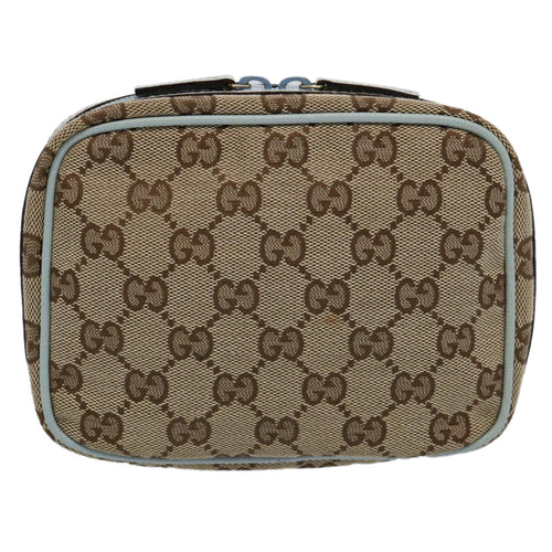 Gucci Gg Canvas Beige Canvas Clutch Bag (Pre-Owned)
