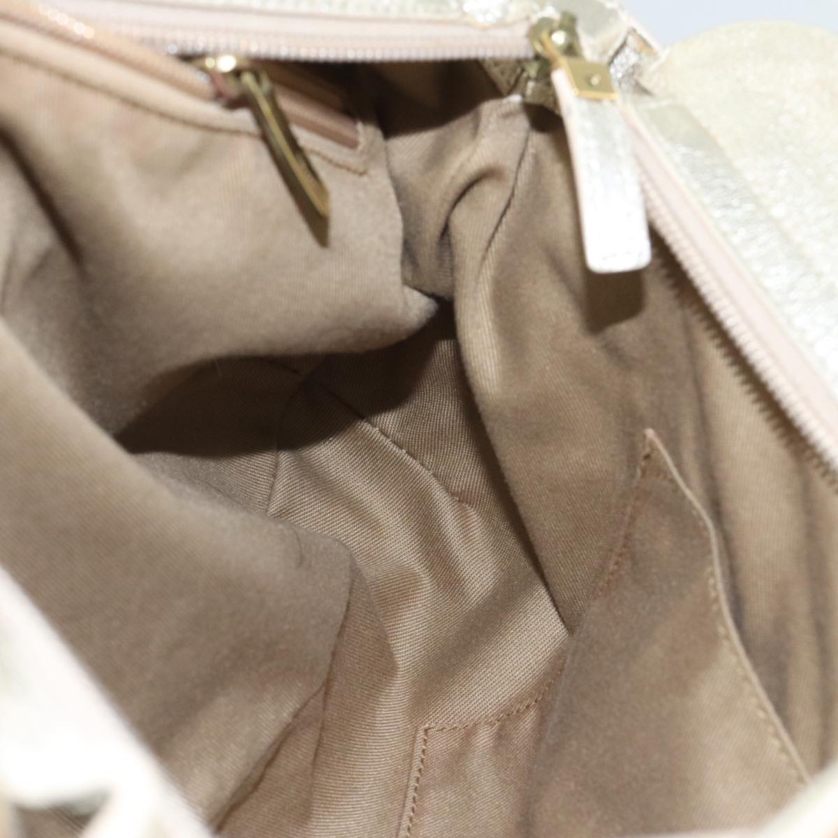 Salvatore Ferragamo Marisa Gold Leather Handbag (Pre-Owned)