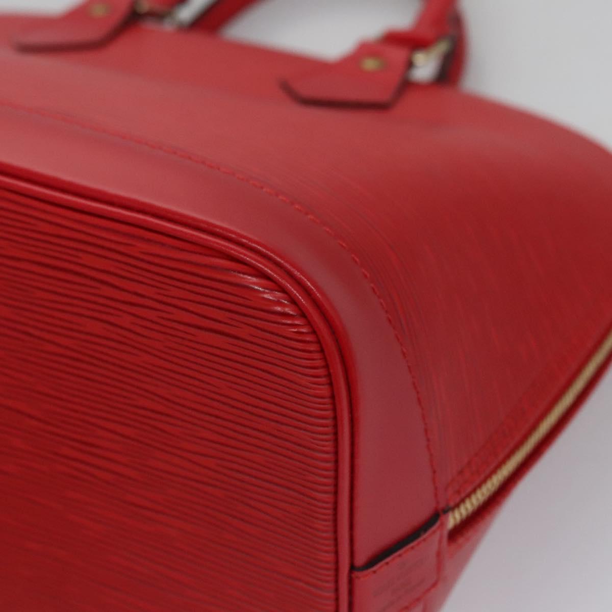 Louis Vuitton Alma Red Leather Handbag (Pre-Owned)