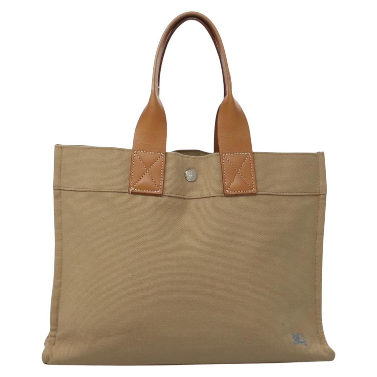 Burberry Blue Label Beige Canvas Tote Bag (Pre-Owned)