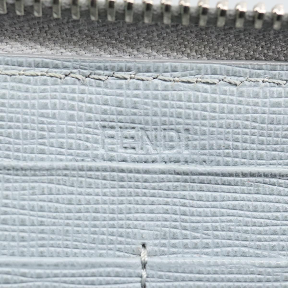 Fendi Continental Blue Leather Wallet  (Pre-Owned)