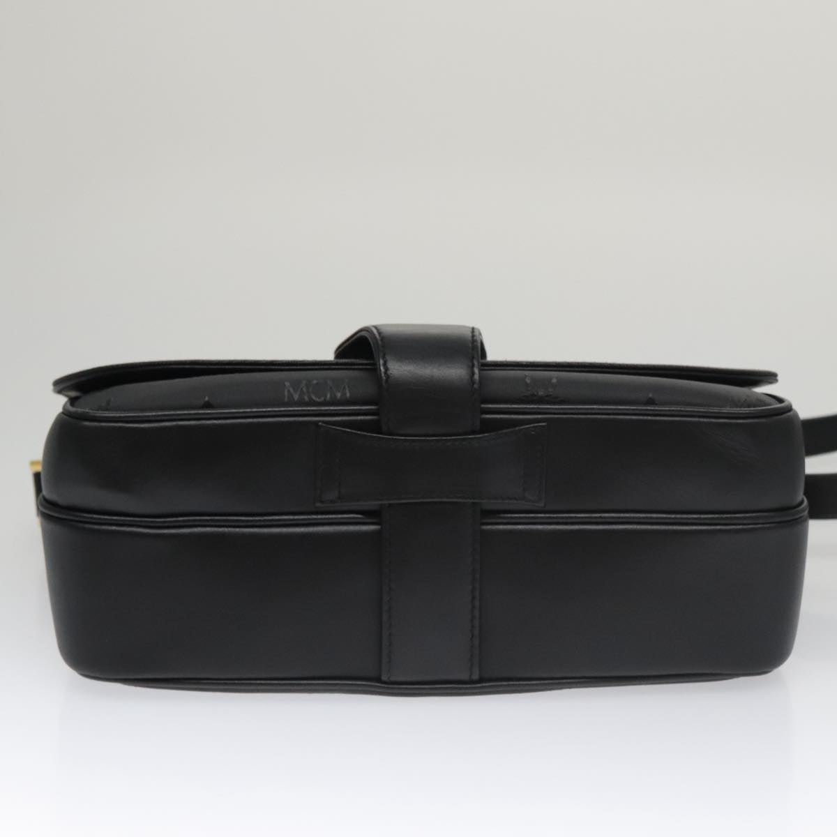 MCM Visetos Black Canvas Shoulder Bag (Pre-Owned)