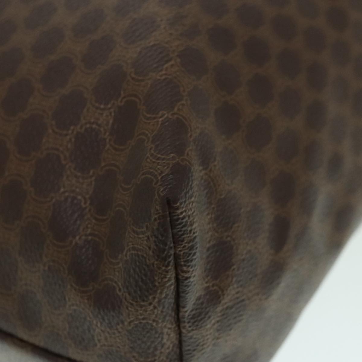Céline Triomphe Brown Canvas Tote Bag (Pre-Owned)
