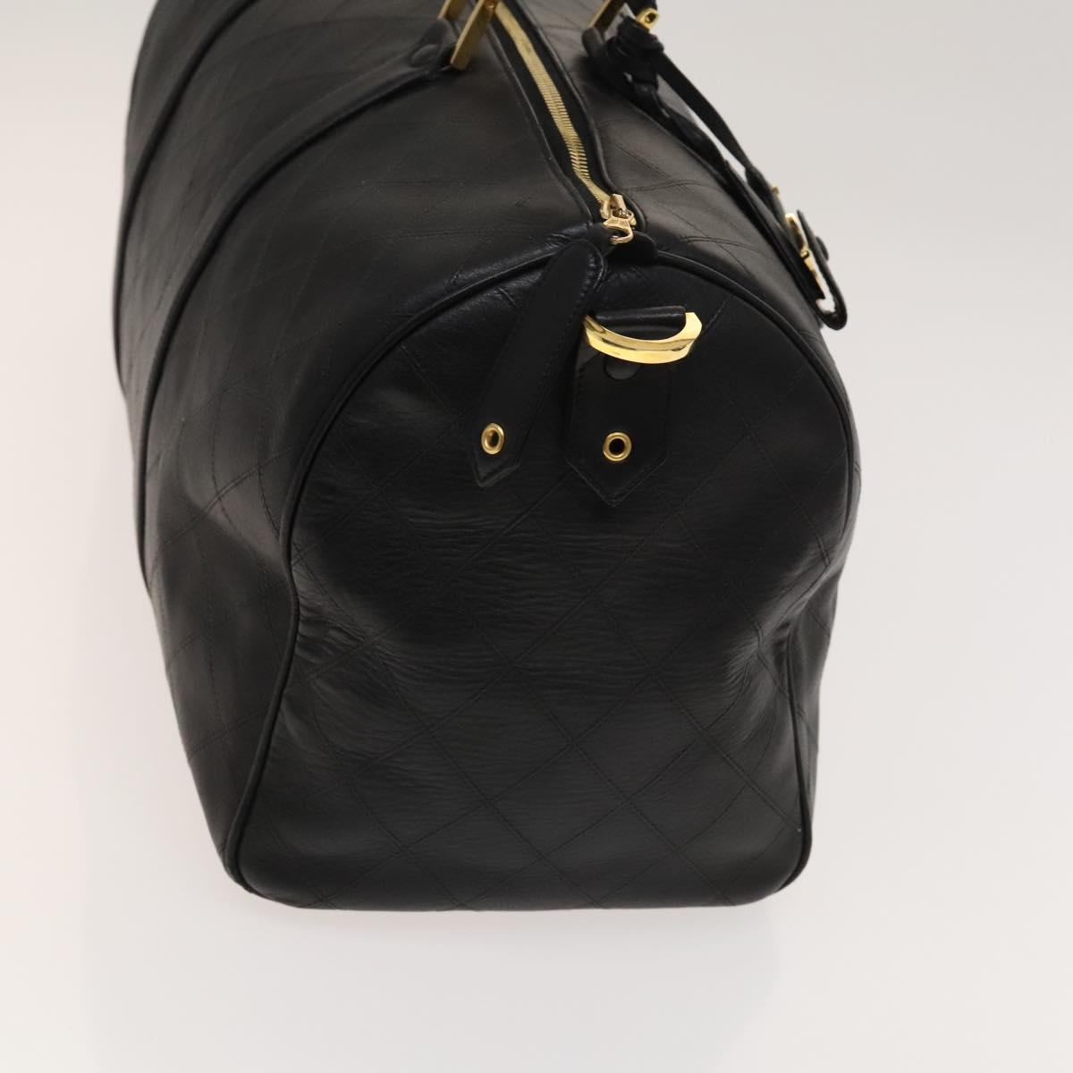 Chanel Black Leather Travel Bag (Pre-Owned)