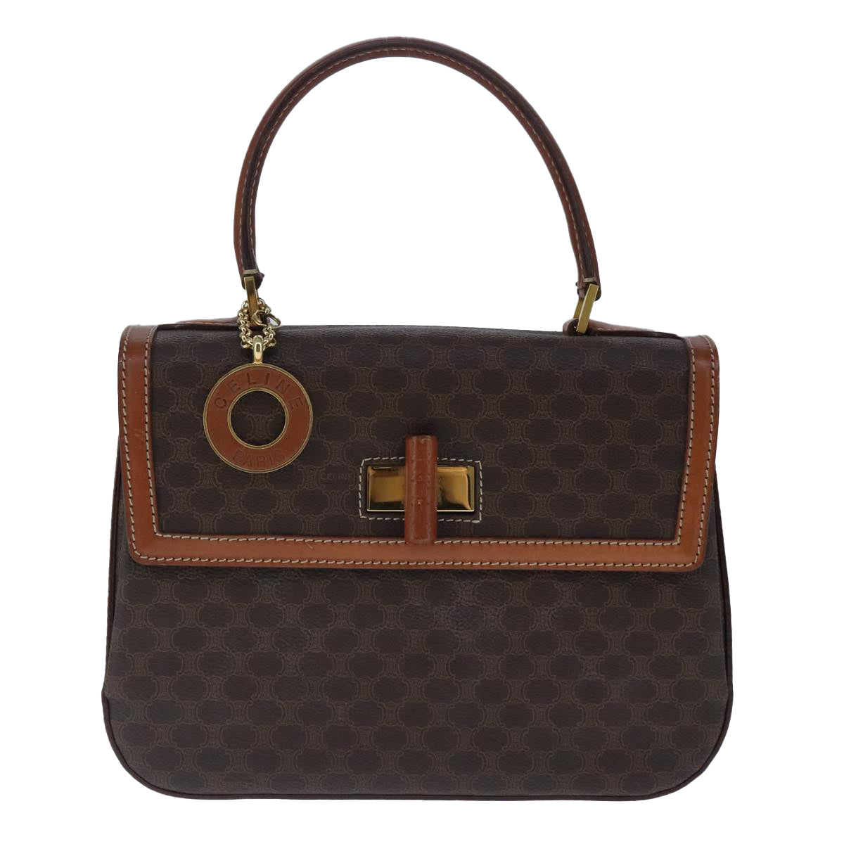 Céline Macadam Brown Canvas Handbag (Pre-Owned)