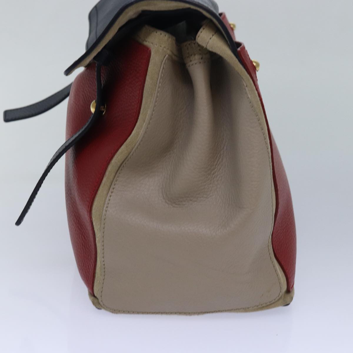 Yves Saint Laurent Muse Red Leather Handbag (Pre-Owned)