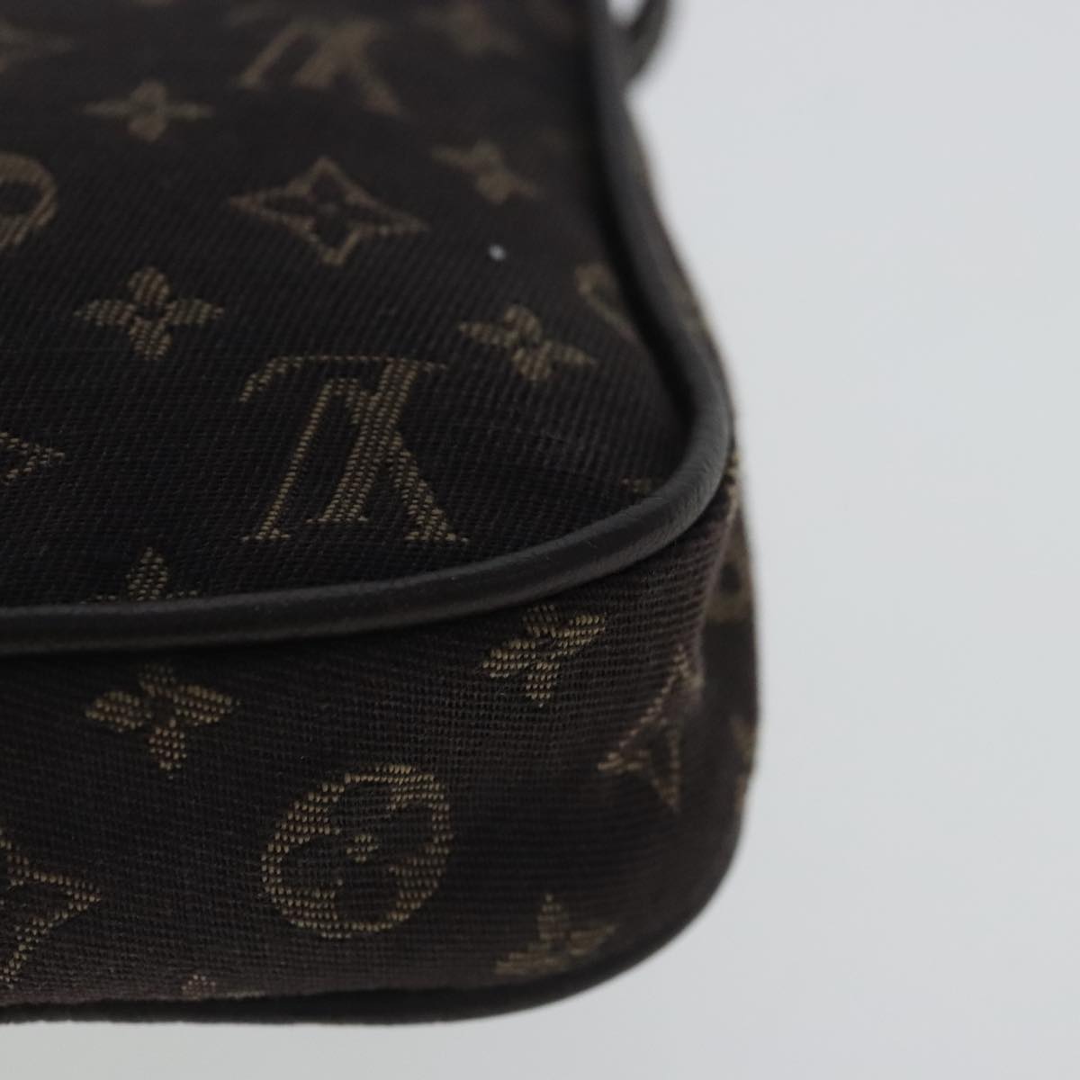 Louis Vuitton Mini Lin Brown Canvas Clutch Bag (Pre-Owned)