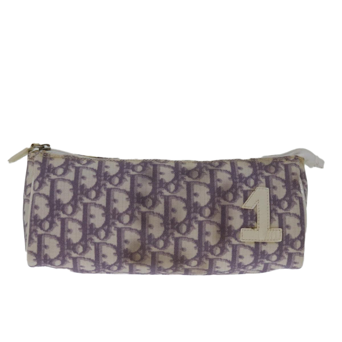 Dior Trotter Purple Canvas Clutch Bag (Pre-Owned)