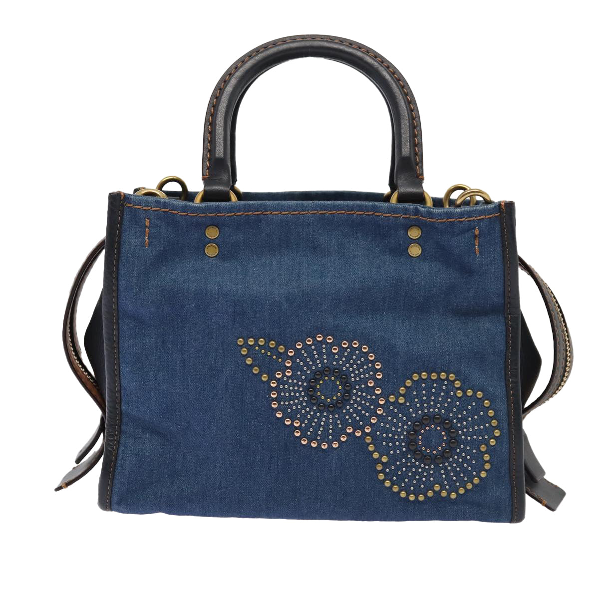 Coach Rogue 25 Blue Denim - Jeans Handbag (Pre-Owned)