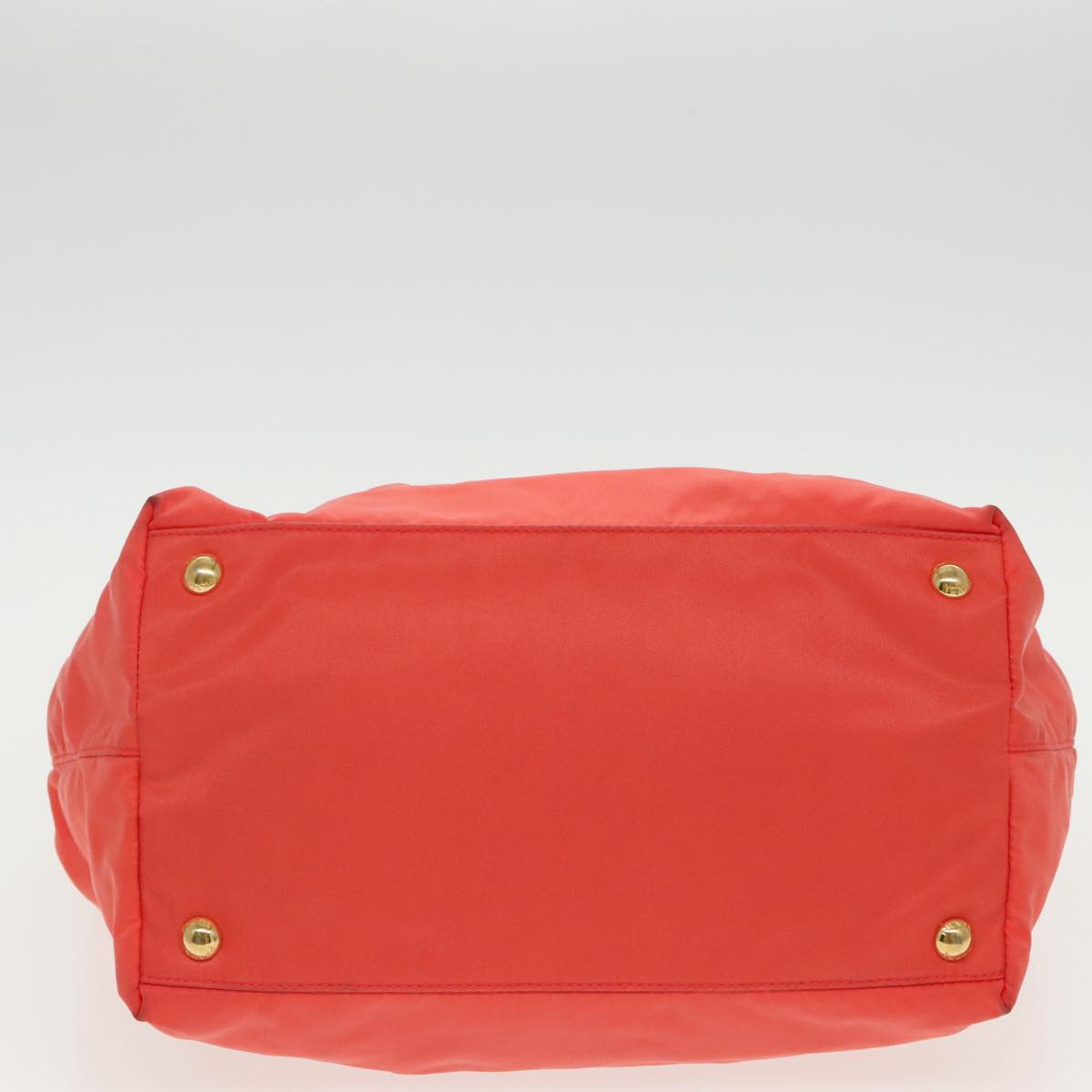 Prada Ribbon Orange Synthetic Handbag (Pre-Owned)