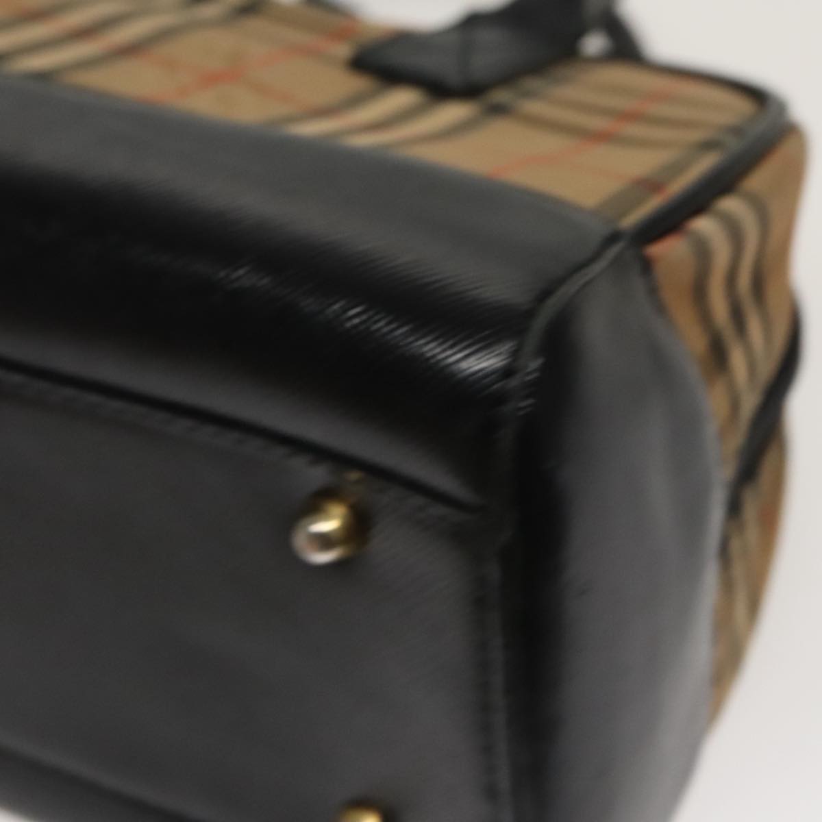 Burberry Nova Check Beige Canvas Tote Bag (Pre-Owned)