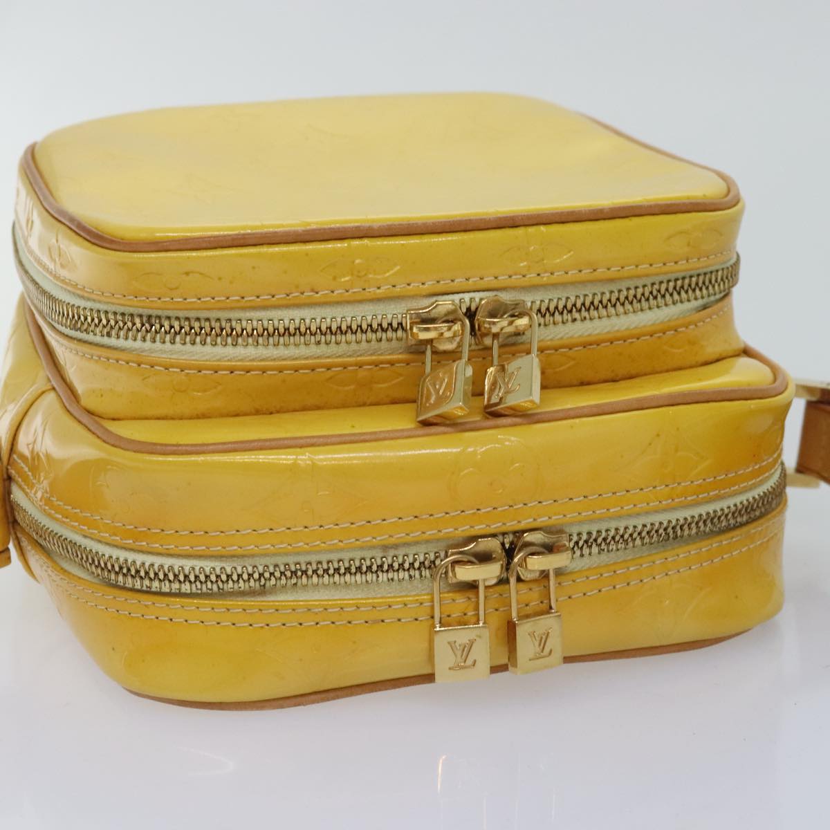 Louis Vuitton Wooster Yellow Patent Leather Shoulder Bag (Pre-Owned)