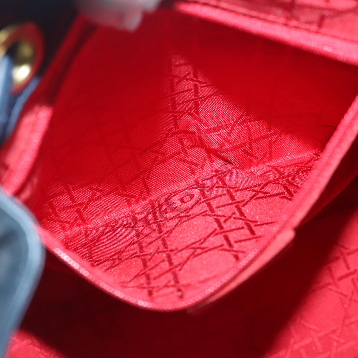 Dior Navy Leather Shoulder Bag (Pre-Owned)