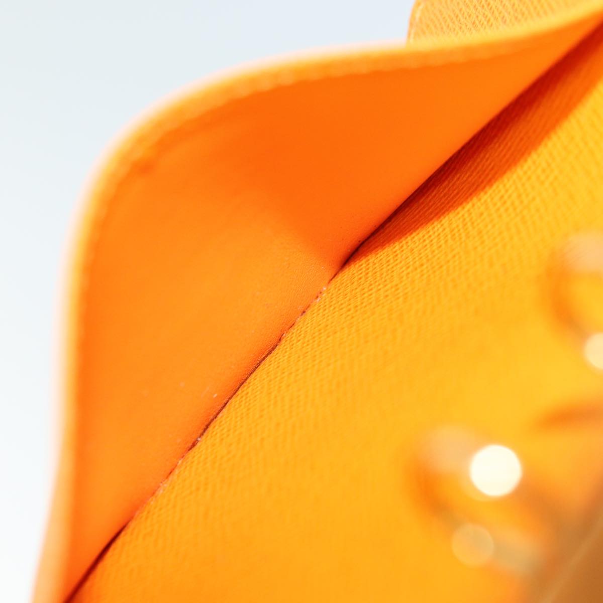 Louis Vuitton Agenda Cover Orange Leather Wallet  (Pre-Owned)