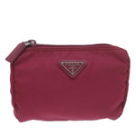 Prada Red Canvas Clutch Bag (Pre-Owned)