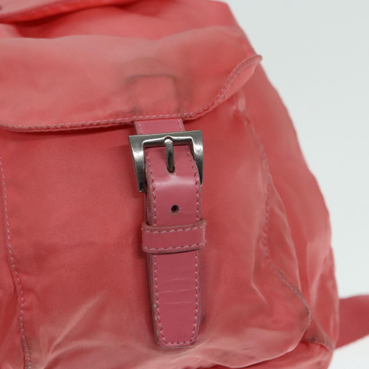 Prada Re-Nylon Pink Canvas Backpack Bag (Pre-Owned)
