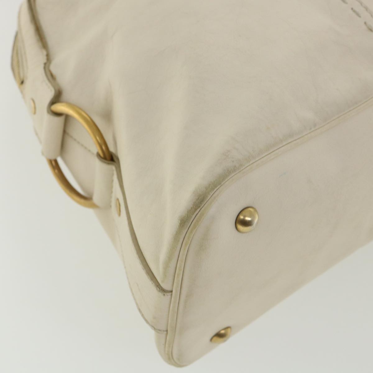 Yves Saint Laurent Muse White Leather Shoulder Bag (Pre-Owned)