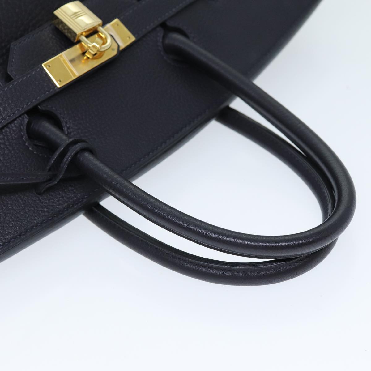 Hermès Birkin 35 Navy Leather Handbag (Pre-Owned)