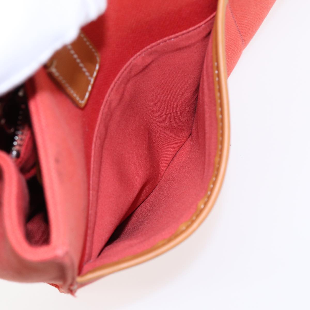 Burberry Orange Canvas Handbag (Pre-Owned)