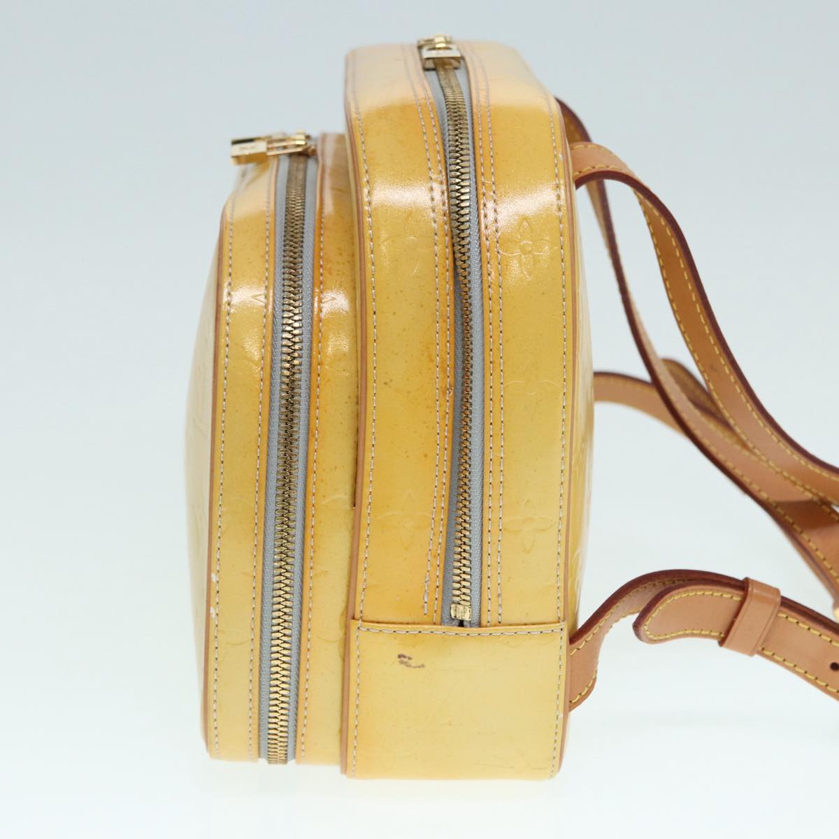 Louis Vuitton Marly Yellow Patent Leather Backpack Bag (Pre-Owned)