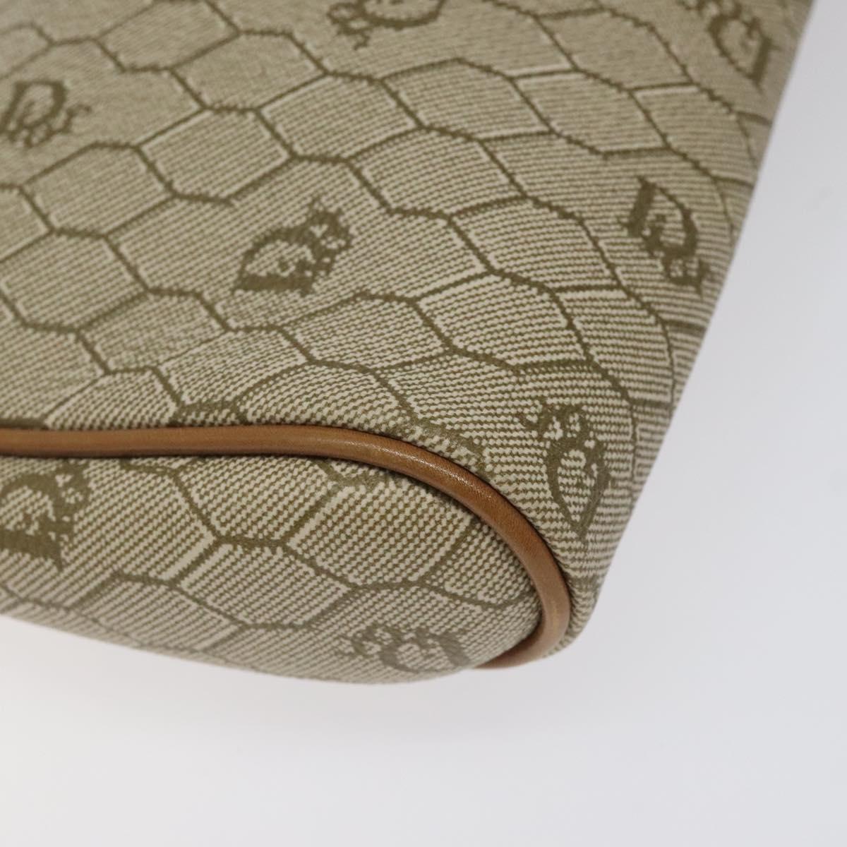 Dior Honeycomb Beige Leather Clutch Bag (Pre-Owned)