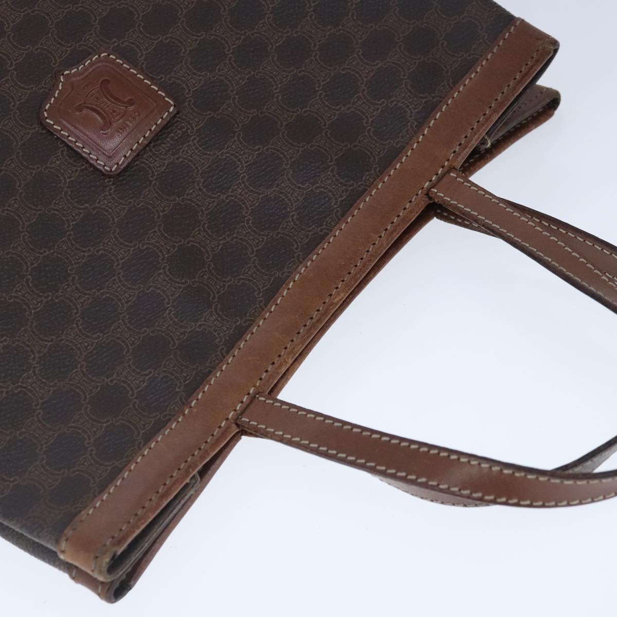 Céline Macadam Brown Canvas Handbag (Pre-Owned)
