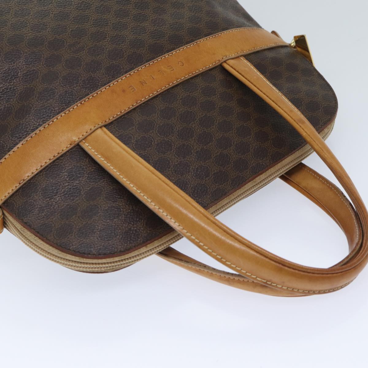 Céline Macadam Brown Canvas Handbag (Pre-Owned)