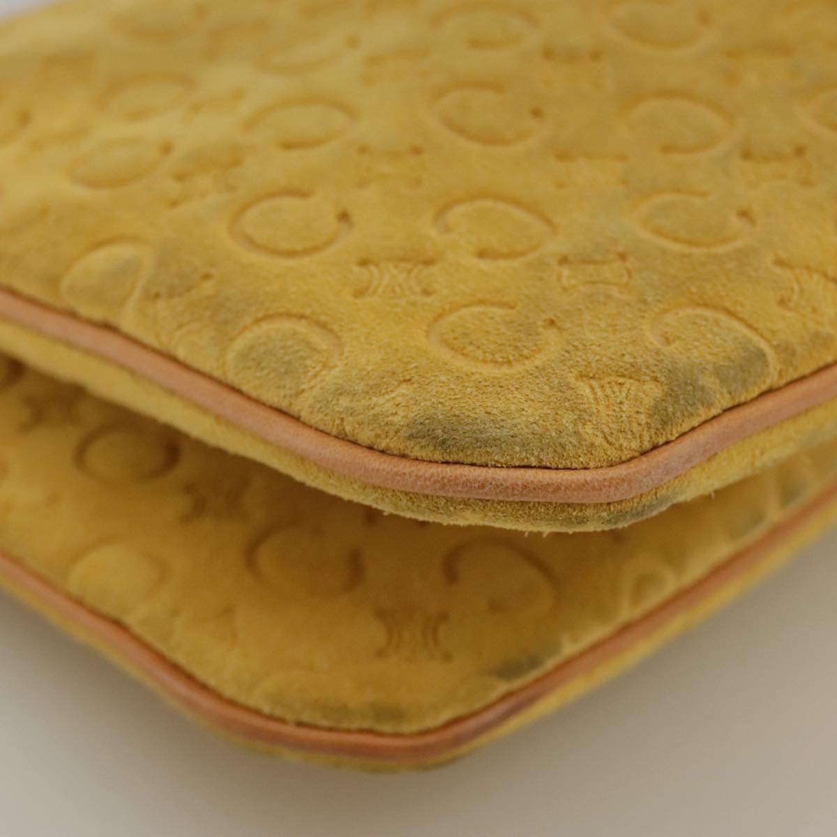 Céline Macadam Yellow Canvas Shoulder Bag (Pre-Owned)