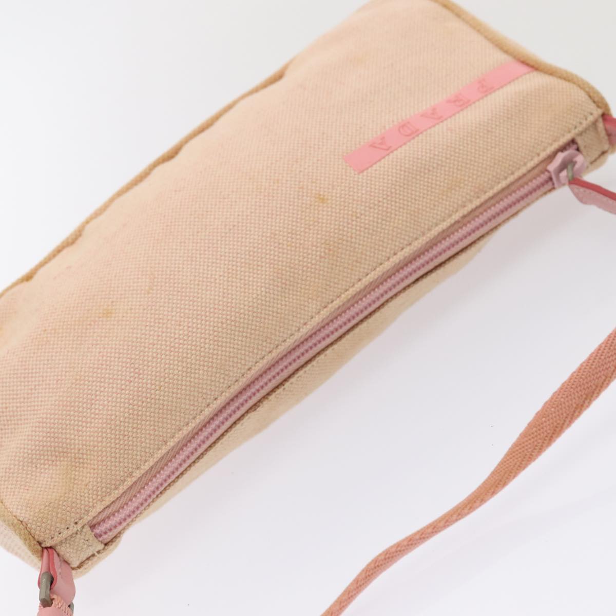 Prada Sports Pink Canvas Clutch Bag (Pre-Owned)