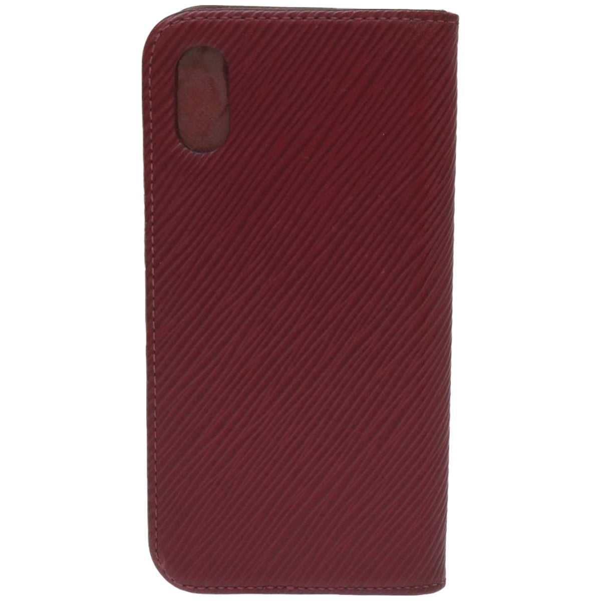 Louis Vuitton Iphone Case Burgundy Leather Phone Jewelry (Pre-Owned)