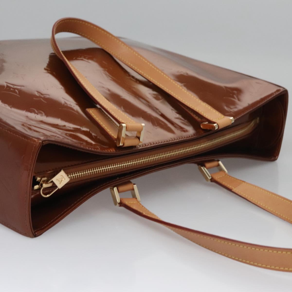 Louis Vuitton Columbus Brown Patent Leather Tote Bag (Pre-Owned)
