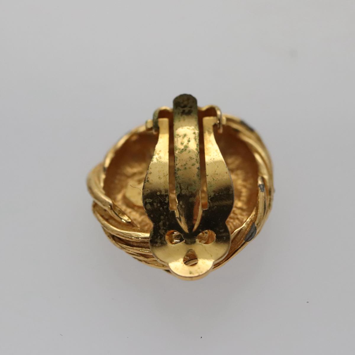 Chanel Cc Gold Metal Earring Jewelry (Pre-Owned)