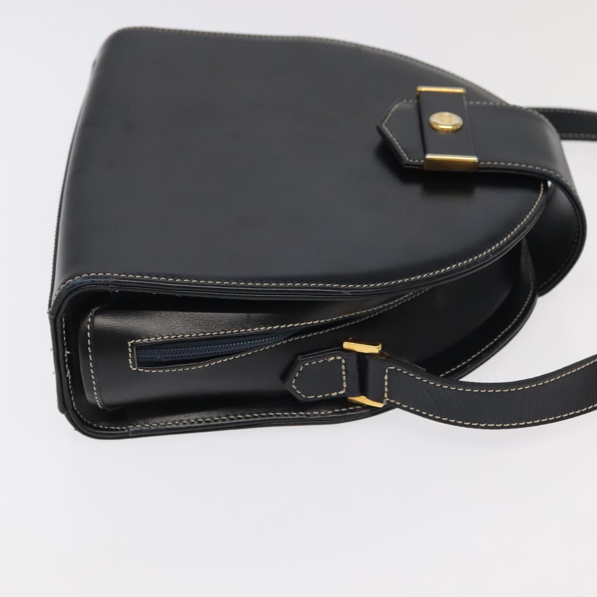 Dior Cd Black Leather Shoulder Bag (Pre-Owned)