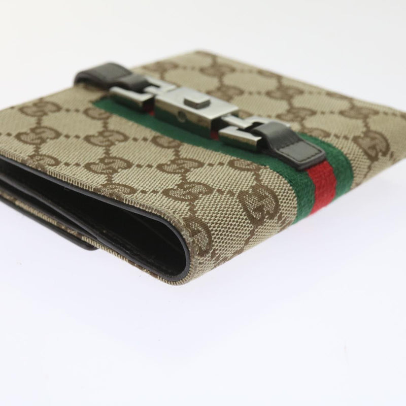 Gucci Jackie Beige Canvas Wallet  (Pre-Owned)
