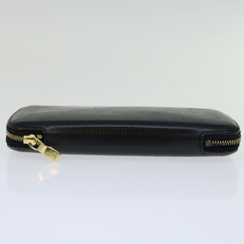 Louis Vuitton Portefeuille Zippy Black Leather Wallet  (Pre-Owned)